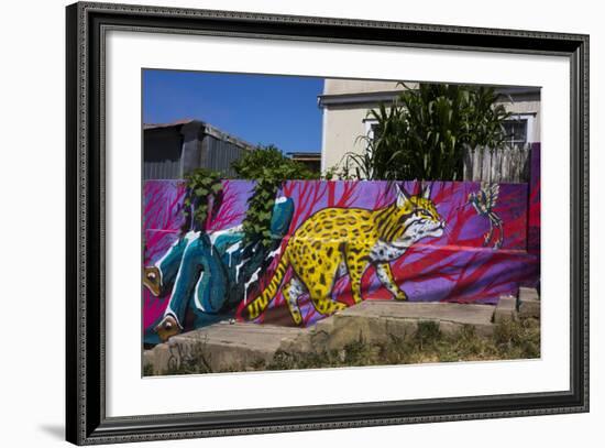 Wonderful Graffiti, Valparaiso, Chile-Peter Groenendijk-Framed Photographic Print