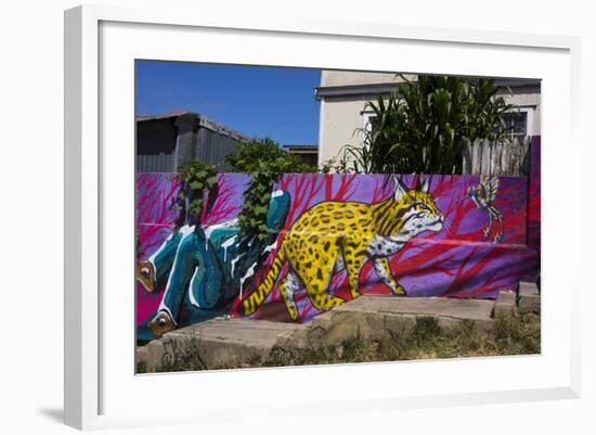 Wonderful Graffiti, Valparaiso, Chile-Peter Groenendijk-Framed Photographic Print