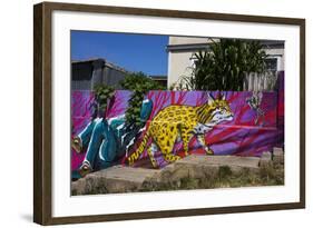 Wonderful Graffiti, Valparaiso, Chile-Peter Groenendijk-Framed Photographic Print