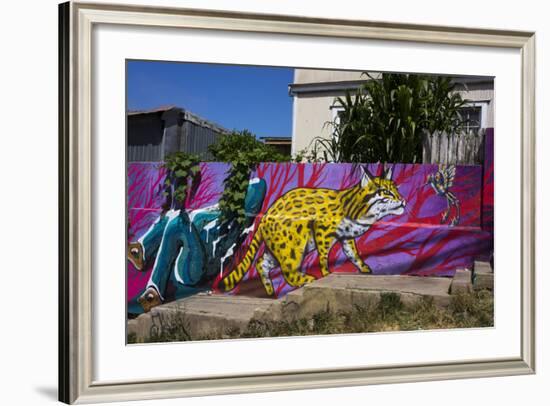 Wonderful Graffiti, Valparaiso, Chile-Peter Groenendijk-Framed Photographic Print