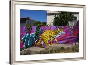 Wonderful Graffiti, Valparaiso, Chile-Peter Groenendijk-Framed Photographic Print