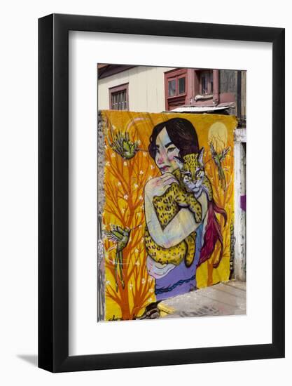 Wonderful Graffiti, Valparaiso, Chile-Peter Groenendijk-Framed Photographic Print