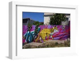 Wonderful Graffiti, Valparaiso, Chile-Peter Groenendijk-Framed Photographic Print