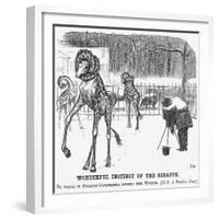 Wonderful Instinct of the Giraffe, 1865-George Du Maurier-Framed Giclee Print