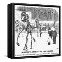 Wonderful Instinct of the Giraffe, 1865-George Du Maurier-Framed Stretched Canvas