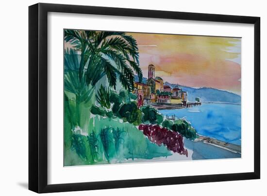 Wonderful Lago Maggiore Italy-Markus Bleichner-Framed Art Print