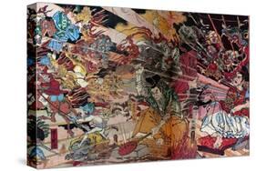 Wonderful Mirror of Japanese Soul-Kyosai Kawanabe-Stretched Canvas