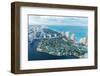 Wonderful Skyline of Miami at Sunset, Aerial View.-pisaphotography-Framed Photographic Print