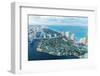 Wonderful Skyline of Miami at Sunset, Aerial View.-pisaphotography-Framed Photographic Print