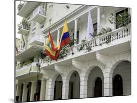 Wonderful Spanish Colonial Architecture, Old City, Cartagena, Colombia-Jerry Ginsberg-Mounted Photographic Print
