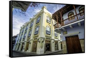 Wonderful Spanish Colonial Architecture, Old City, Cartagena, Colombia-Jerry Ginsberg-Framed Stretched Canvas