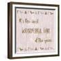 Wonderful Time-null-Framed Art Print