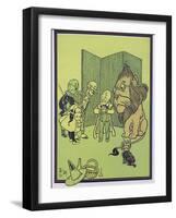 "Wonderful Wizard of Oz" Characters, Dorothy Discovers the Wizard Is a Fraud-null-Framed Art Print