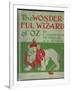 "Wonderful Wizard of Oz," First Edition Book Cover, Written by Frank Lyman Baum in 1900-null-Framed Art Print