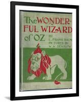 "Wonderful Wizard of Oz," First Edition Book Cover, Written by Frank Lyman Baum in 1900-null-Framed Art Print