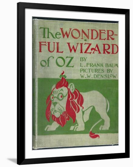 "Wonderful Wizard of Oz," First Edition Book Cover, Written by Frank Lyman Baum in 1900-null-Framed Art Print