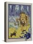 "Wonderful Wizard of Oz" Main Characters, Dorothy Speaks to the Cowardly Lion-null-Stretched Canvas