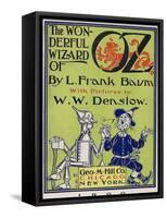 "Wonderful Wizard of Oz," Title Page of First Edition Written by Frank Lyman Baum in 1900-null-Framed Stretched Canvas