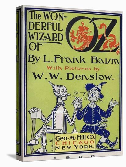 "Wonderful Wizard of Oz," Title Page of First Edition Written by Frank Lyman Baum in 1900-null-Stretched Canvas