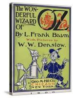 "Wonderful Wizard of Oz," Title Page of First Edition Written by Frank Lyman Baum in 1900-null-Stretched Canvas