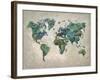 Wonderful World Map-James Zheng-Framed Art Print