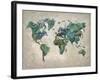 Wonderful World Map-James Zheng-Framed Art Print