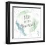 Wonderful World V Blue Green-Laura Marshall-Framed Art Print