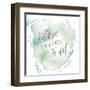 Wonderful World VII Blue Green-Laura Marshall-Framed Art Print