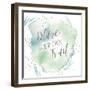 Wonderful World VII Blue Green-Laura Marshall-Framed Art Print