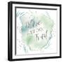 Wonderful World VII Blue Green-Laura Marshall-Framed Art Print