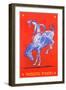 Wonderful Wyoming, Bucking Bronco-null-Framed Premium Giclee Print