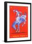 Wonderful Wyoming, Bucking Bronco-null-Framed Premium Giclee Print