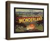 Wonderland Brand - Escondido, California - Citrus Crate Label-Lantern Press-Framed Art Print