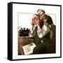 "Wonders of Radio" or "Listen, Ma!", May 20,1922-Norman Rockwell-Framed Stretched Canvas