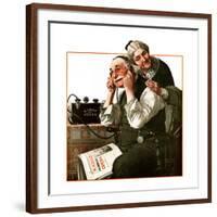 "Wonders of Radio" or "Listen, Ma!", May 20,1922-Norman Rockwell-Framed Giclee Print