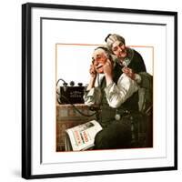 "Wonders of Radio" or "Listen, Ma!", May 20,1922-Norman Rockwell-Framed Giclee Print