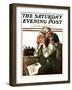 "Wonders of Radio" or "Listen, Ma!" Saturday Evening Post Cover, May 20,1922-Norman Rockwell-Framed Giclee Print