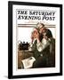 "Wonders of Radio" or "Listen, Ma!" Saturday Evening Post Cover, May 20,1922-Norman Rockwell-Framed Giclee Print