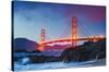 Wonders of the World - Golden Gate Bridge-Trends International-Stretched Canvas