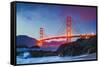 Wonders of the World - Golden Gate Bridge-Trends International-Framed Stretched Canvas