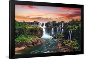 Wonders of the World - Iguazu Falls-Trends International-Framed Poster