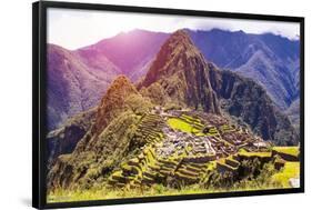 Wonders of the World - Machu Picchu-Trends International-Framed Poster