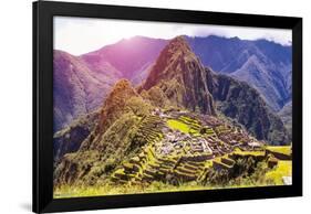 Wonders of the World - Machu Picchu-Trends International-Framed Poster