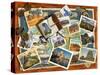 Wonders of the World Postcards-Garry Walton-Stretched Canvas