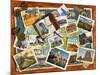 Wonders of the World Postcards-Garry Walton-Mounted Art Print