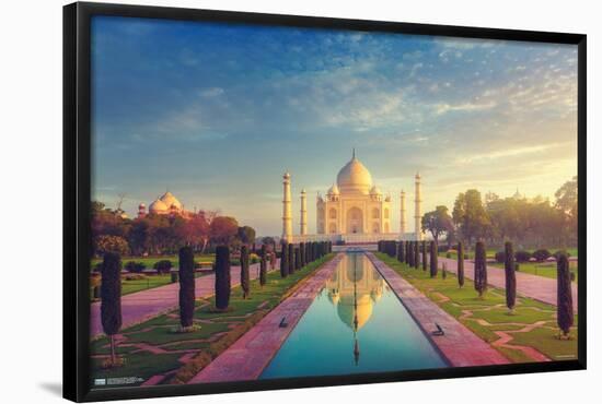 Wonders of the World - Taj Mahal-Trends International-Framed Poster