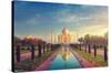 Wonders of the World - Taj Mahal-Trends International-Stretched Canvas