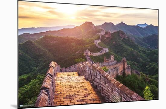 Wonders of the World - The Great Wall of China-Trends International-Mounted Poster