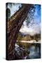 Wondrous Yosemite, Tree and Yosemite Falls in Reflection and Clearing Storm-Vincent James-Stretched Canvas