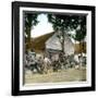 Wonokromo (Island of Java, Indonesia), the Market, around 1900-Leon, Levy et Fils-Framed Photographic Print